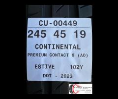 2 PNEUMATICI 245/45 R19 CONTINENTAL ESTIVE 75%