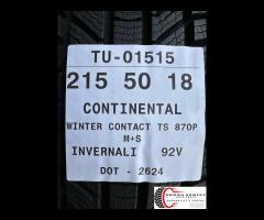 4 PNEUMATICI 215/50 R18 CONTINENTAL INVERNALI KM0 - 11