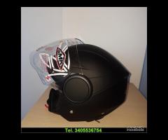 NUOVO CASCO JET COLORE NERO OPACO OMOLOGATO - 4