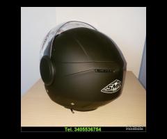NUOVO CASCO JET COLORE NERO OPACO OMOLOGATO - 5