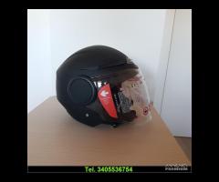 NUOVO CASCO JET KY-111 NUOVO NERO OPACO - 4
