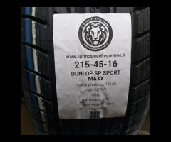 4 GOMME 215 45 16 DUNLOP A74128