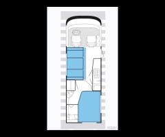 CAMPER HYMER 6 POSTI FIAT 2.5 TD ANNO 1990 KM110000